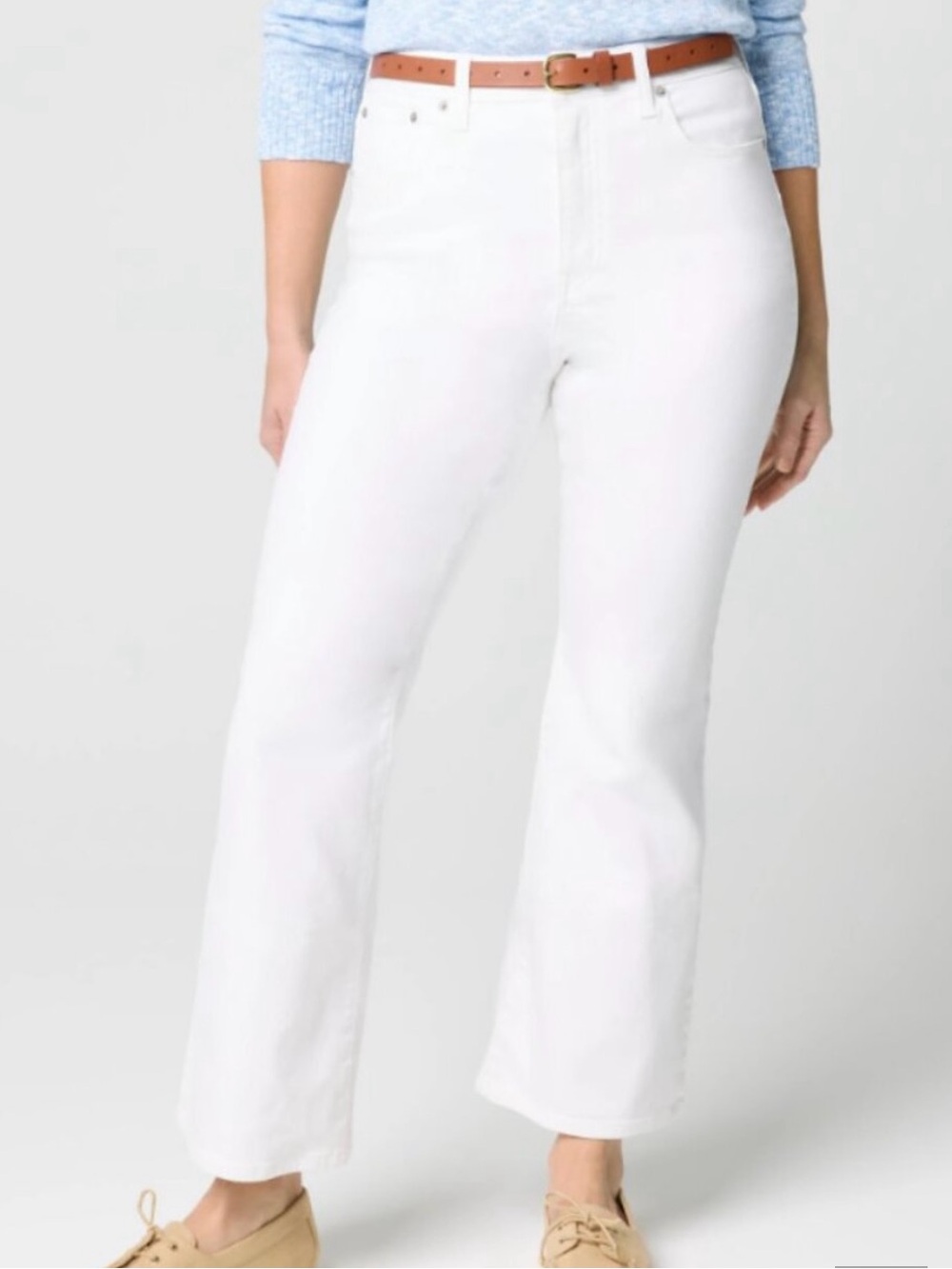 New with Tags J. Crew Women’s White Ankle Flare Jeans Size 29